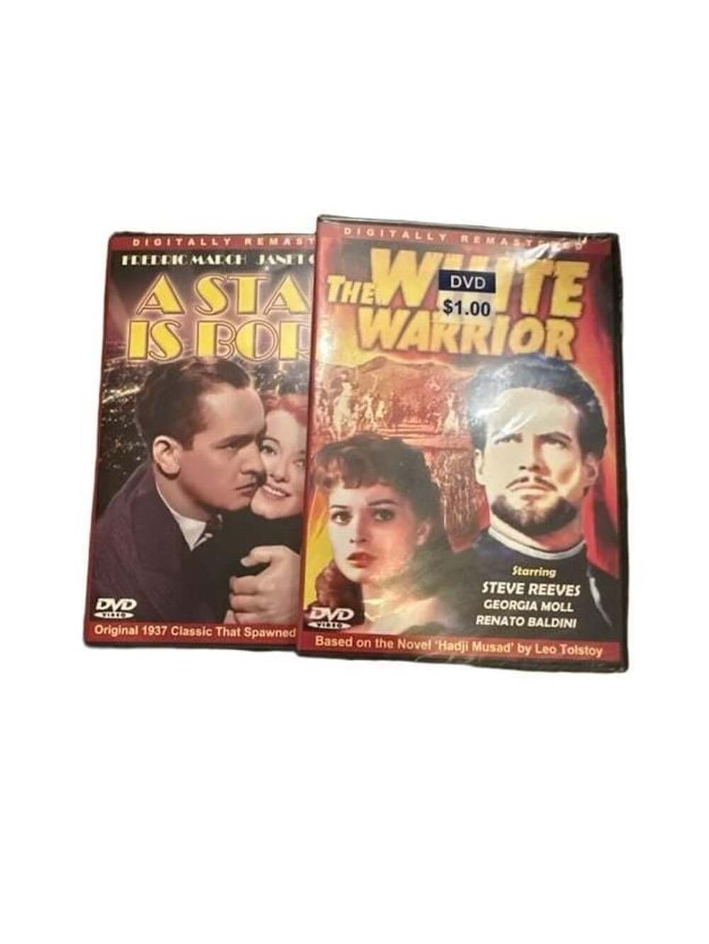 A Star Is Born (1937) / The White Warrior (1959) DVD Lot